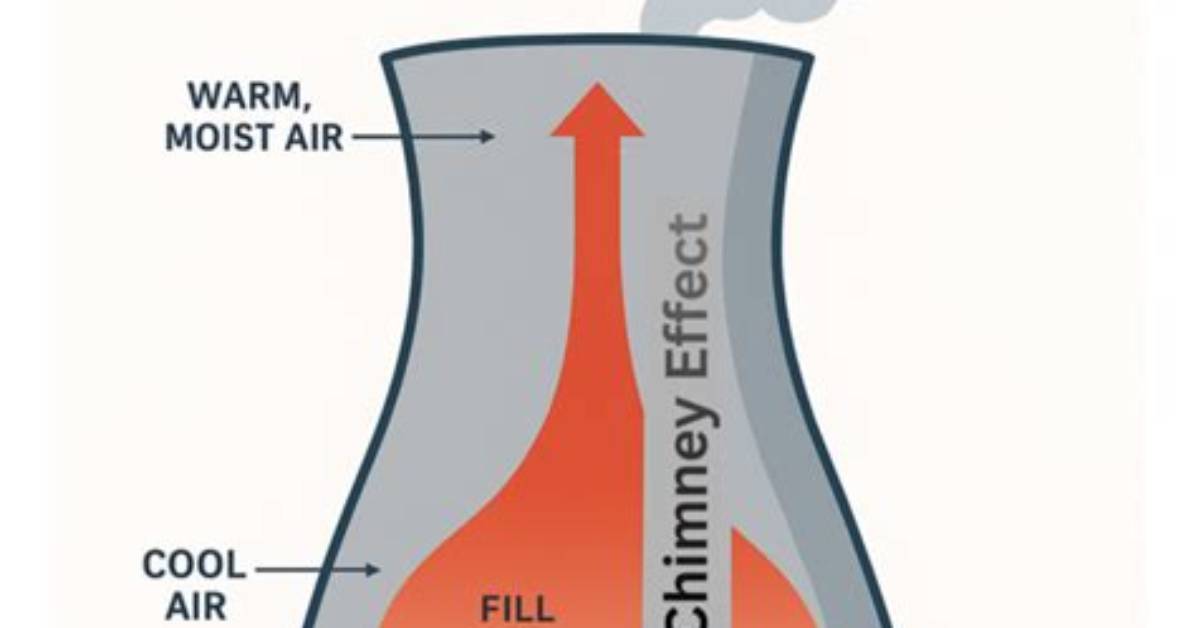 Why Natural Draft Cooling Towers Are Hyperbolic?