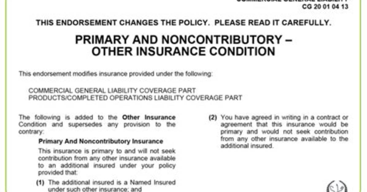 Why Primary and Noncontributory?