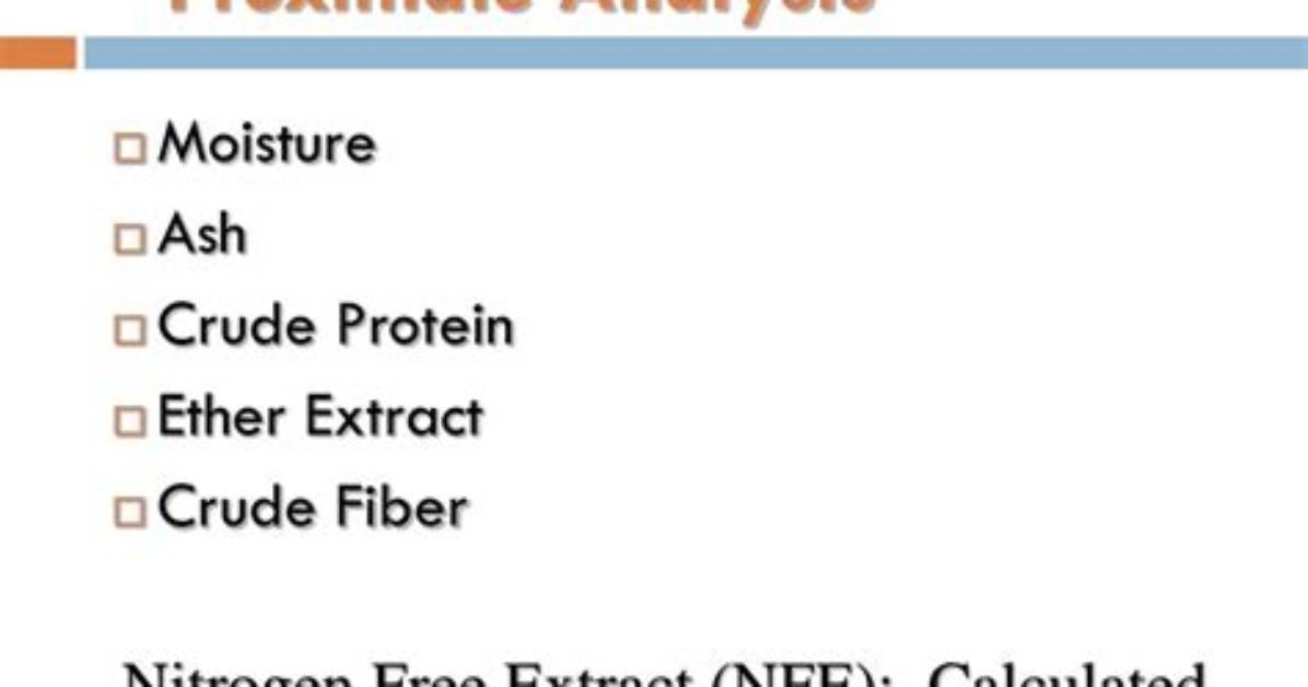 Why Proximate Analysis Is Done?