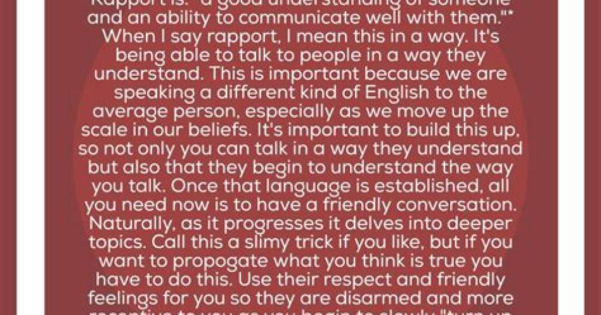 Why Rapport Is Important in Communicating Especially in the Class?