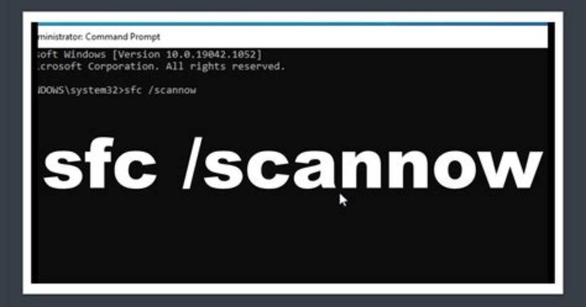 Why Run Sfc Scannow?