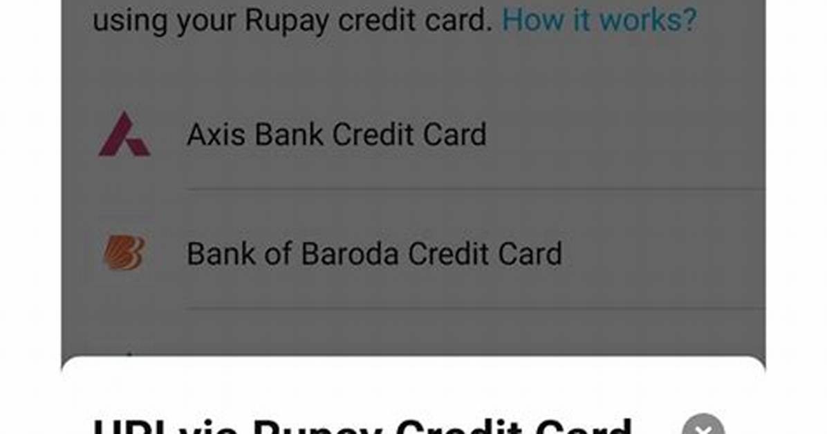 Why Rupay Card Is Not Accepted by Paytm?