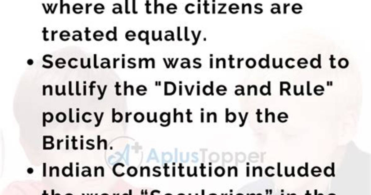 Why Secularism Is Important in Democracy?