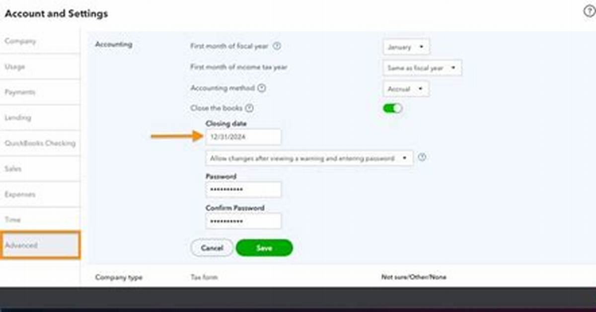 Why Set a Closing Date in Quickbooks?