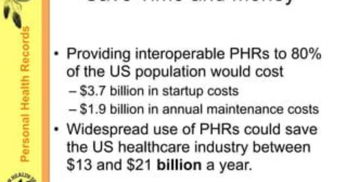 Why Should You Keep a Phr