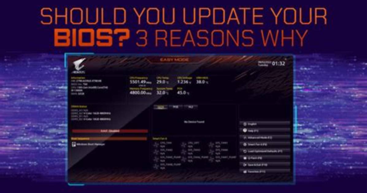 Why Should You Not Update Bios Unless a Computer Needs It?