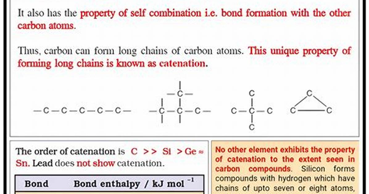 Why Silicon Does Not Show Catenation?