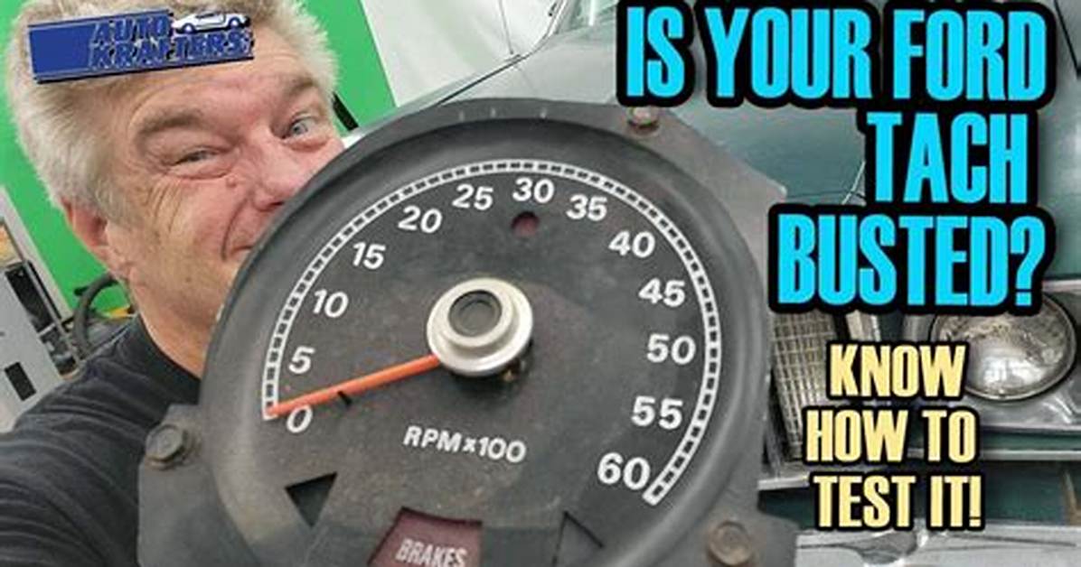 Why Tachometer Not Working?
