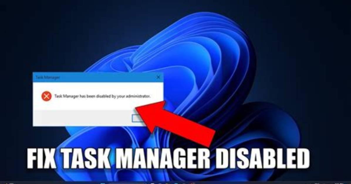 Why Task Manager Is Disabled?