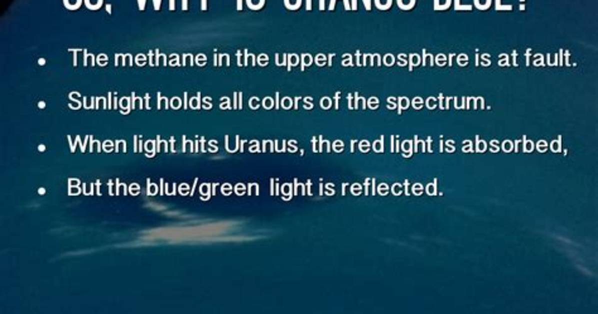 Why Uranus Is Blue?