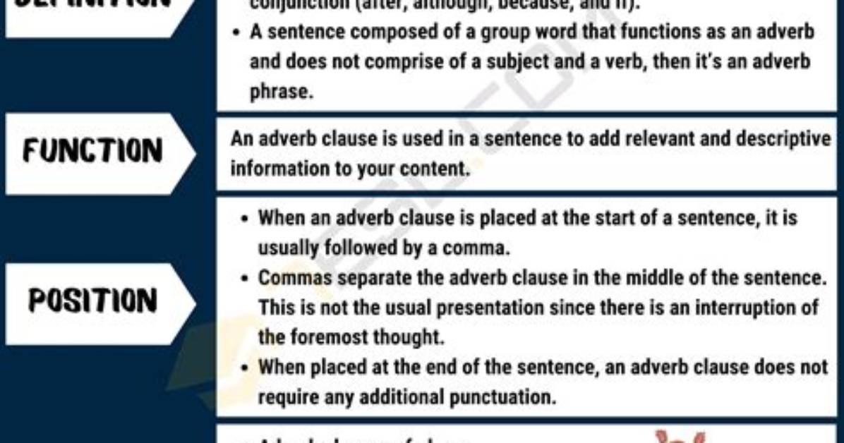 Why Use Adverbial Clauses?