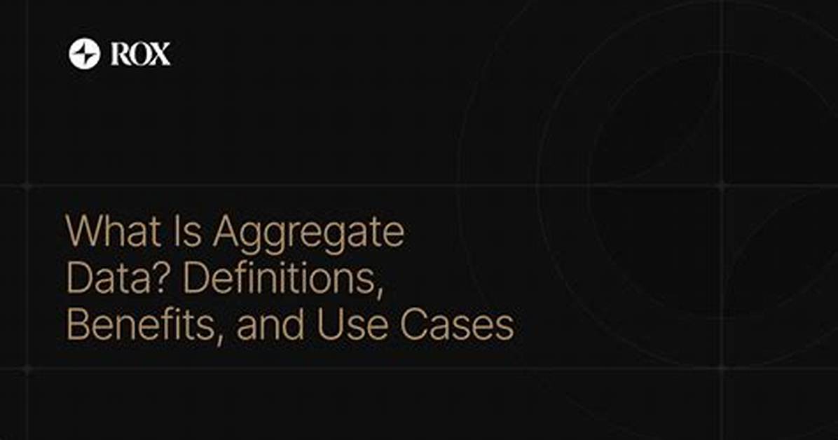 Why Use Aggregate Data?