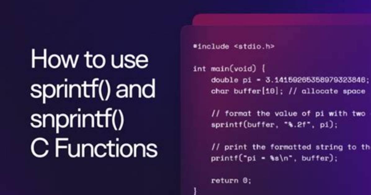 Why Use Asprintf() Instead of Sprintf()?