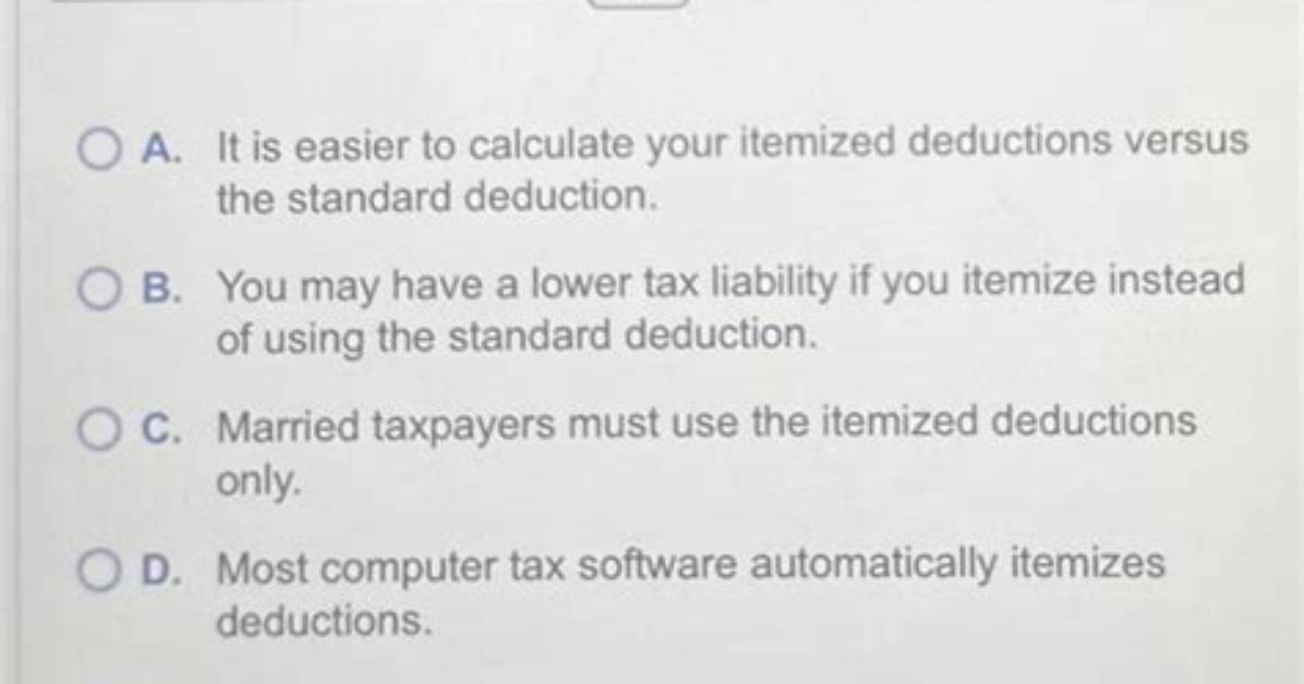 Why Use Itemized Deductions?