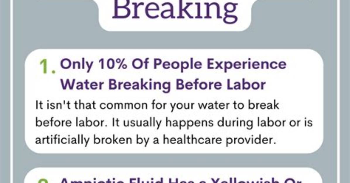 Why Water Breaks Before Contractions?