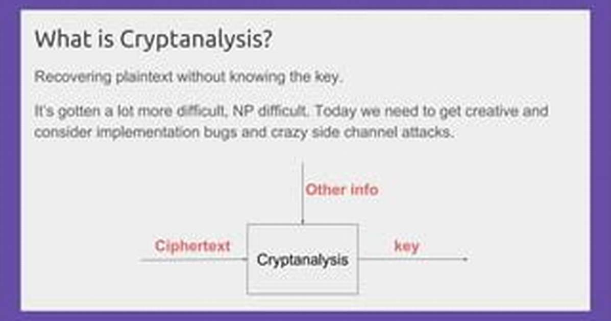 Why We Need Cryptanalysis?