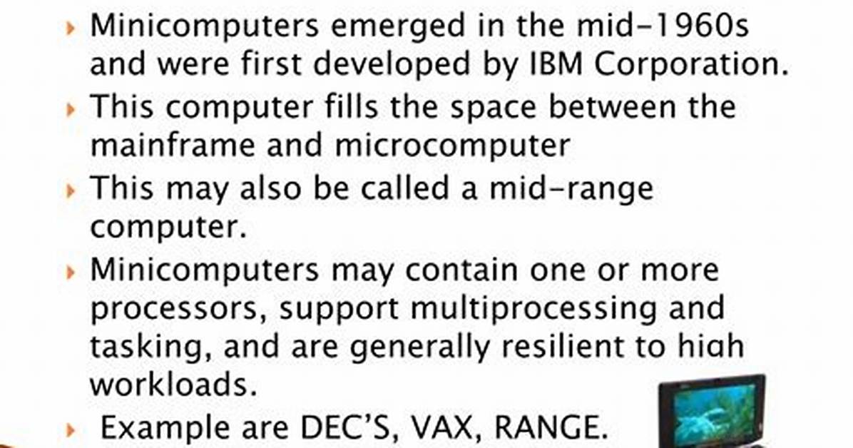 Why Were Minicomputers Developed?
