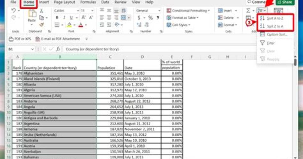 Why Won't Excel Alphabetize?