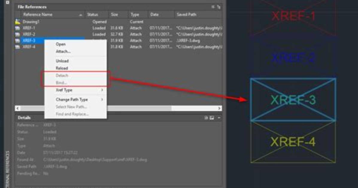 Why Won't Xref Detach?
