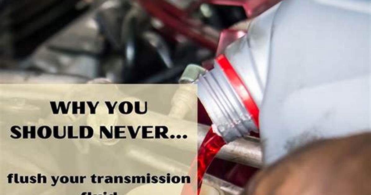 Why You Should Never Flush Your Transmission Fluid?