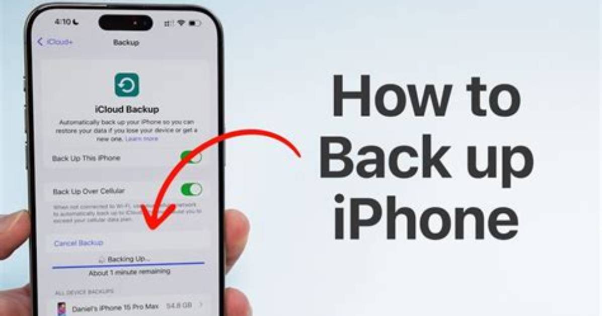 Will Backing up Iphone Erase Everything?