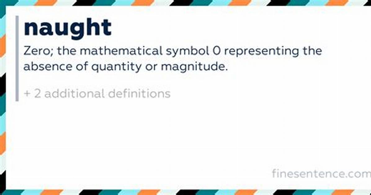 Will Be for Naught Meaning?