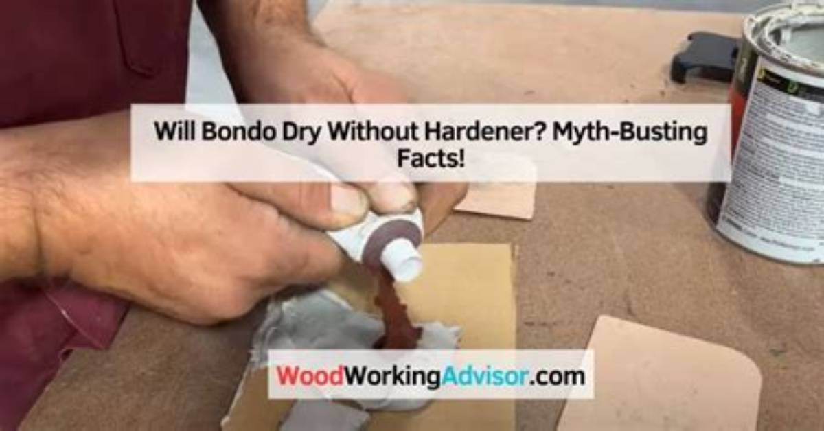 Will Bondo Cure Without Hardener?