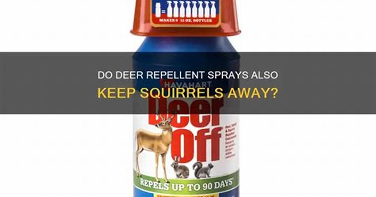 Will Deer Repellent Keep Squirrels Away?
