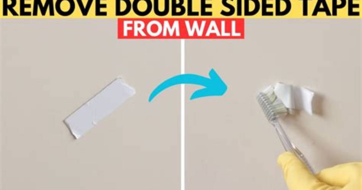 Will Double Sided Tape Damage Wall?