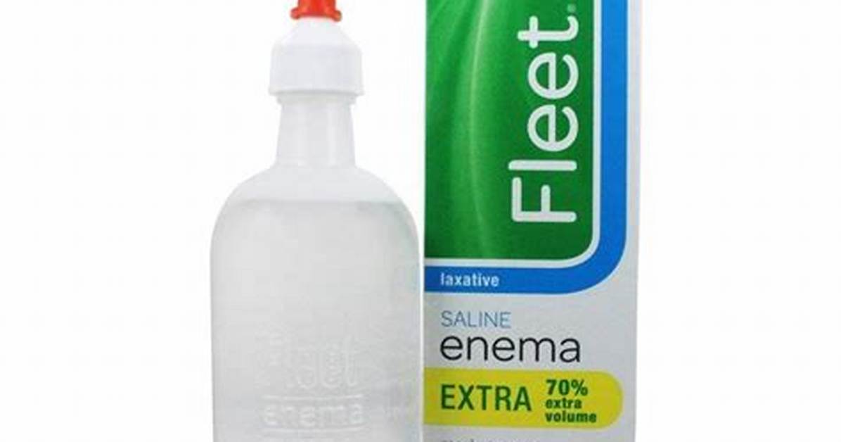 Will Fleet Enema Help Constipation?