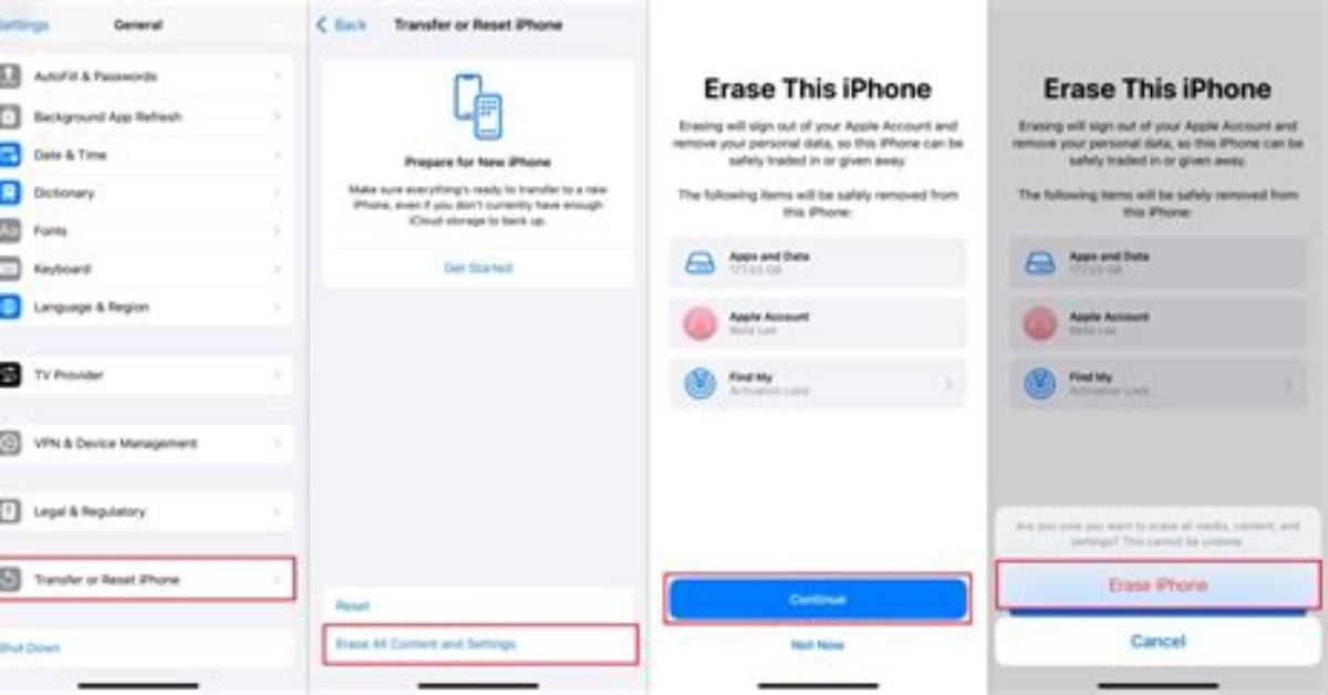Will Iphone Erase Contents?