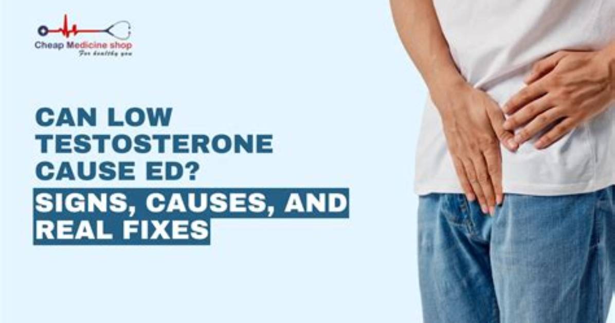 Will Low Testosterone Cause Ed?