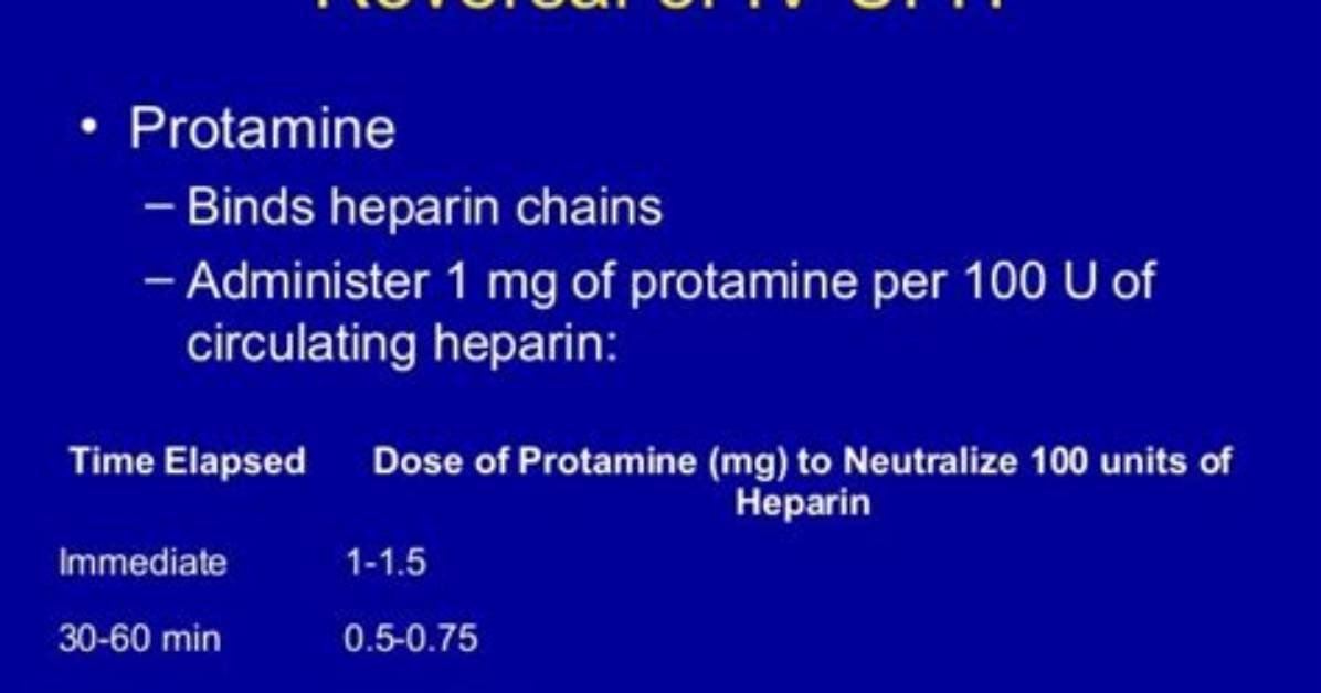 Will Protamine Reverse Lovenox?