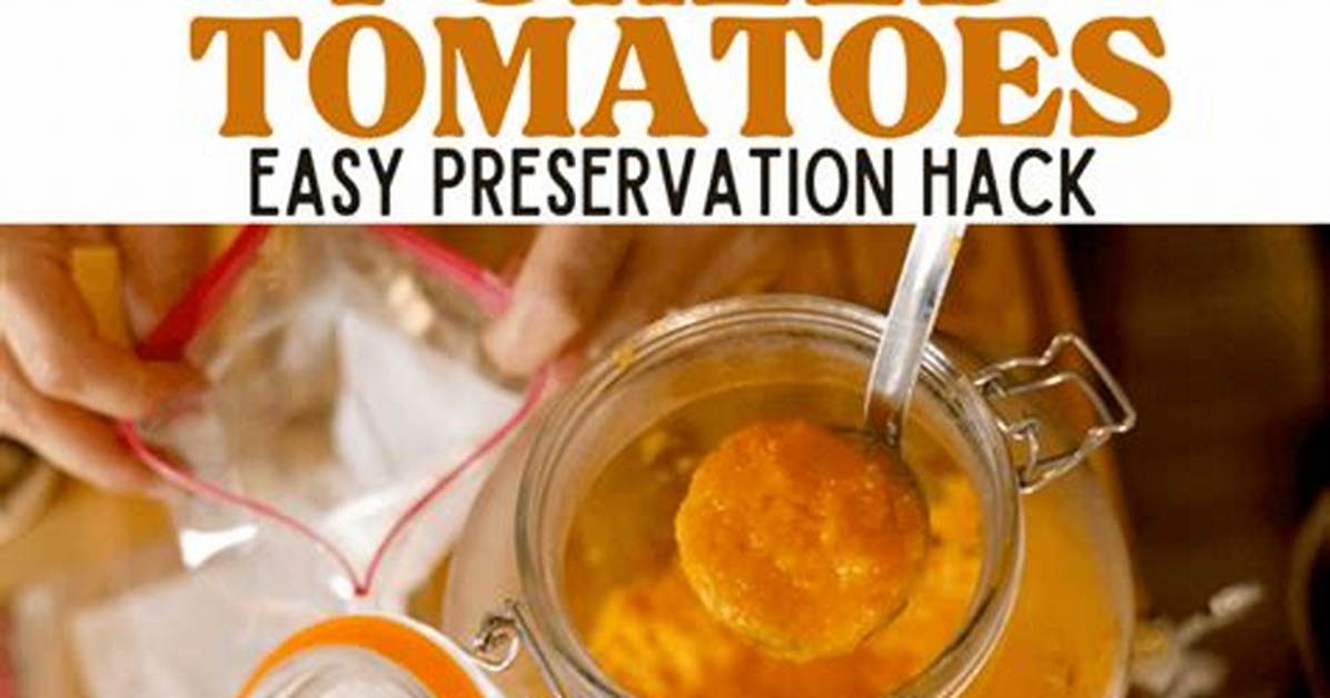 Will Pureed Tomatoes Freeze?