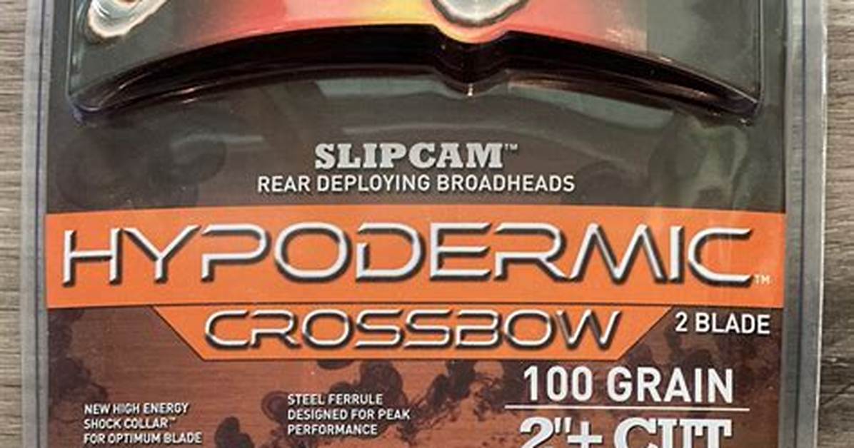 Will Rage Hypodermic Work in Crossbow?