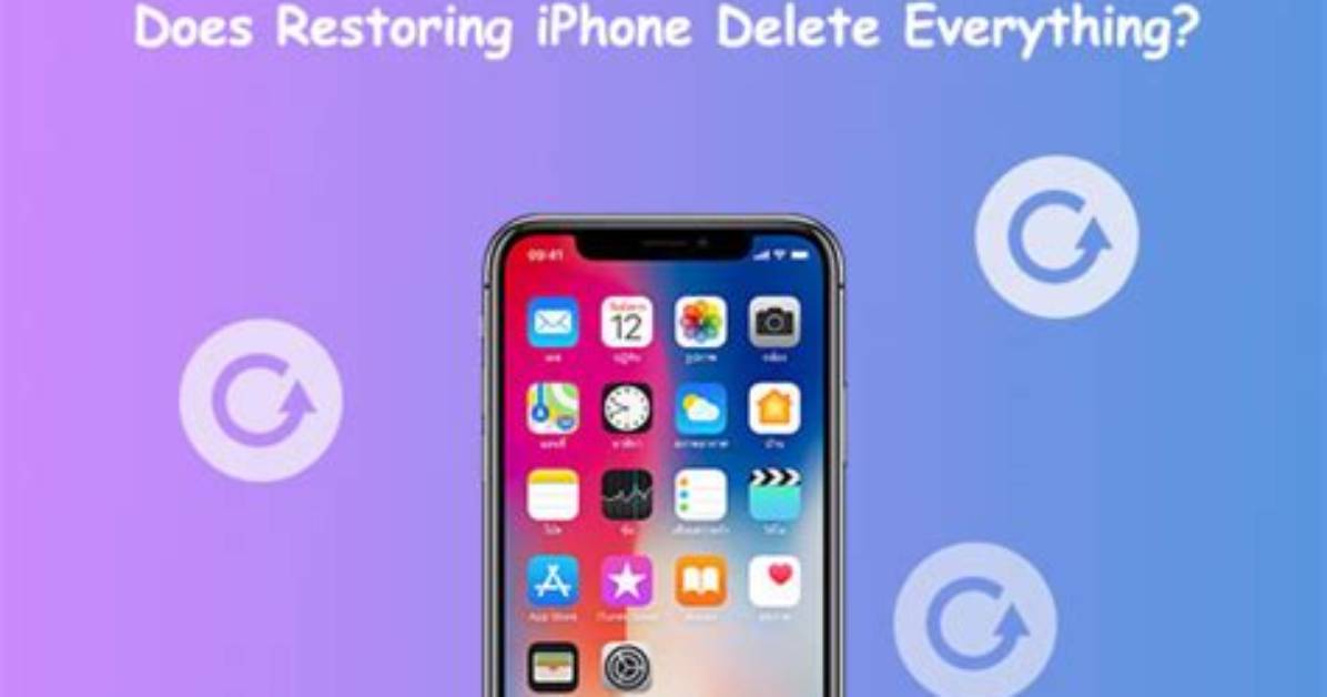 Will Restoring Iphone Delete Everything?