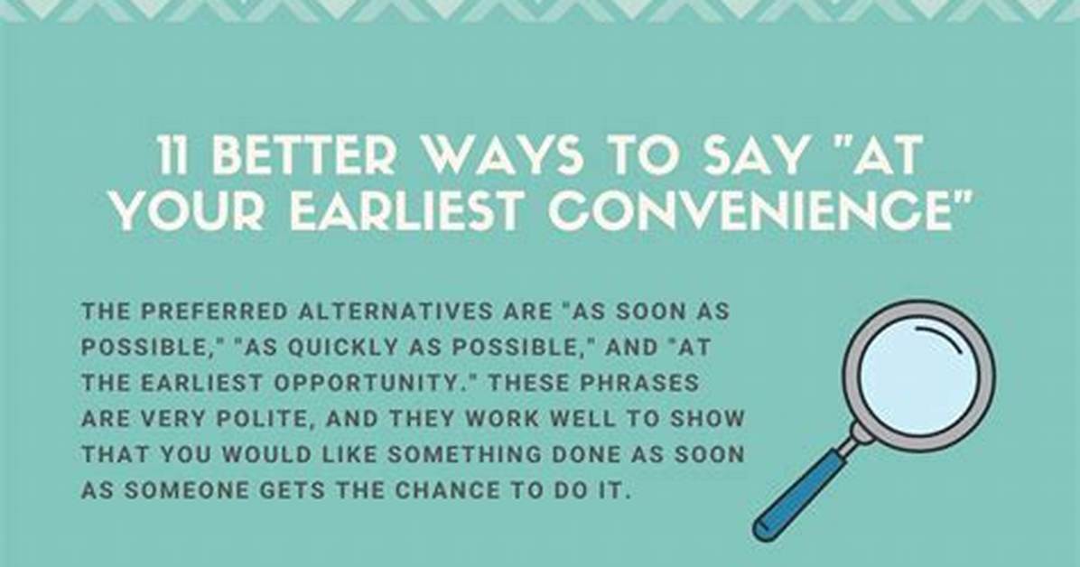 Will Revert at the Earliest?