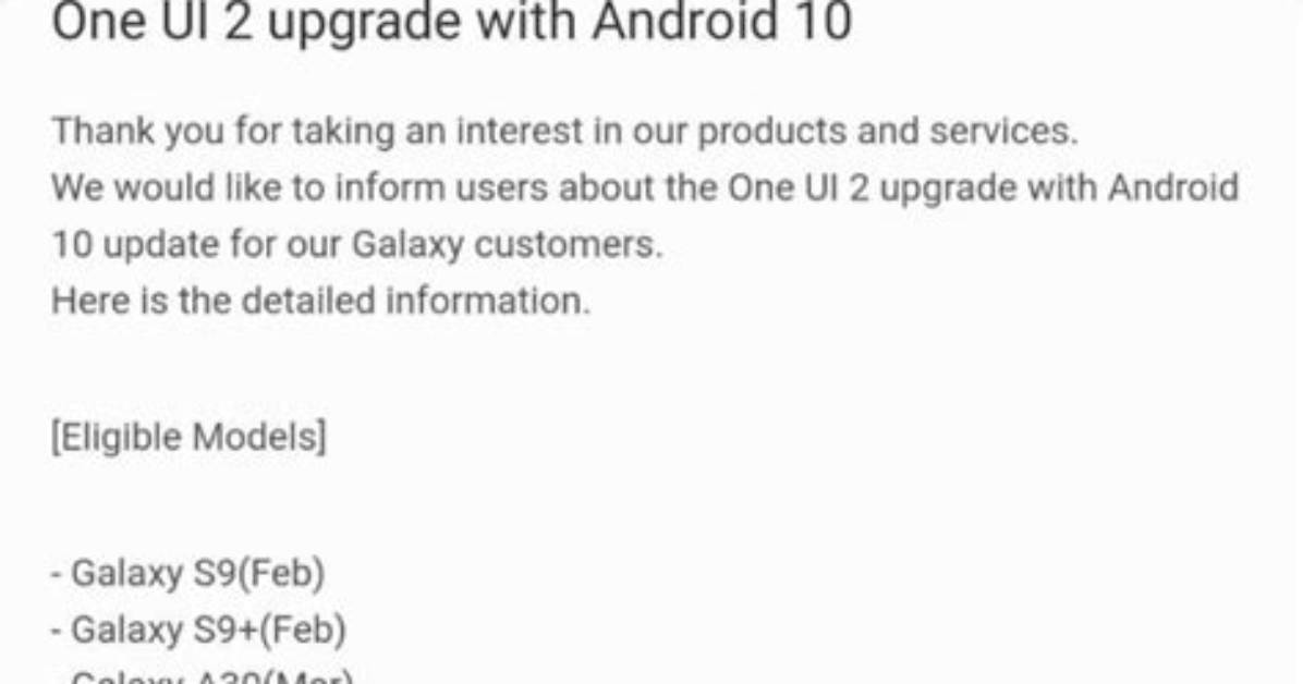 Will Samsung J7Nxt Get Android 10 Update?