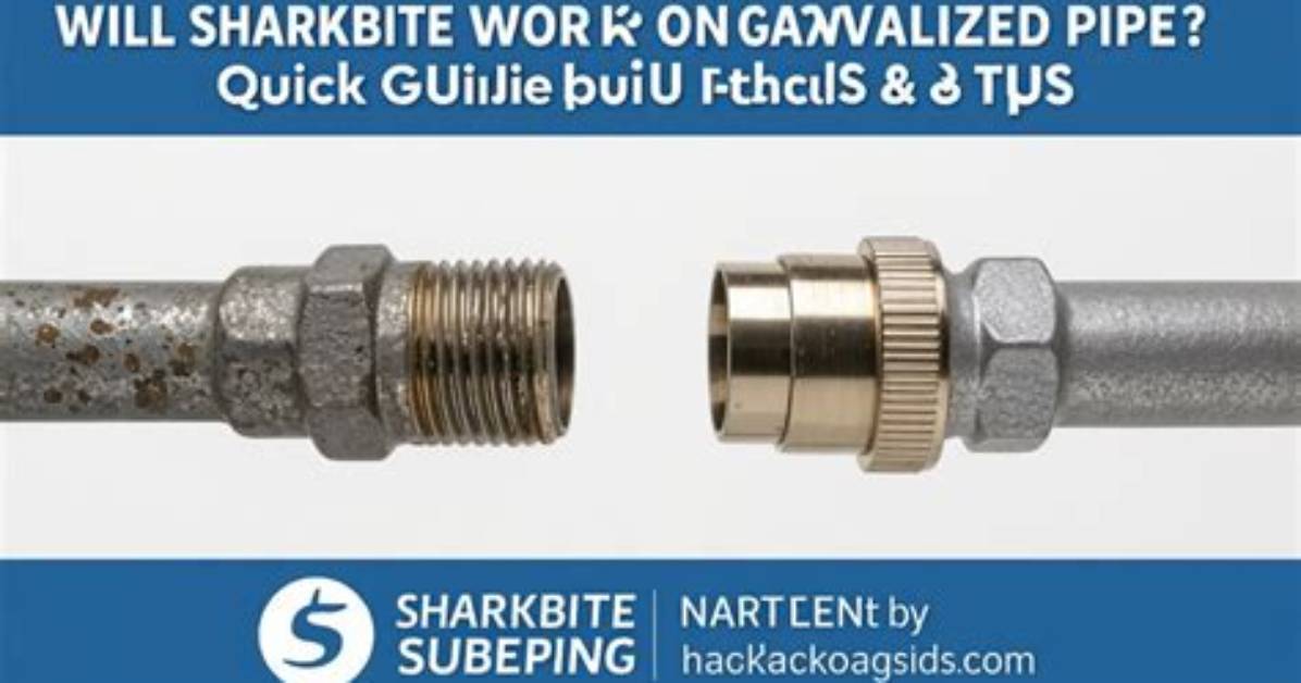 Will Sharkbite Work on Galvanized Pipe?