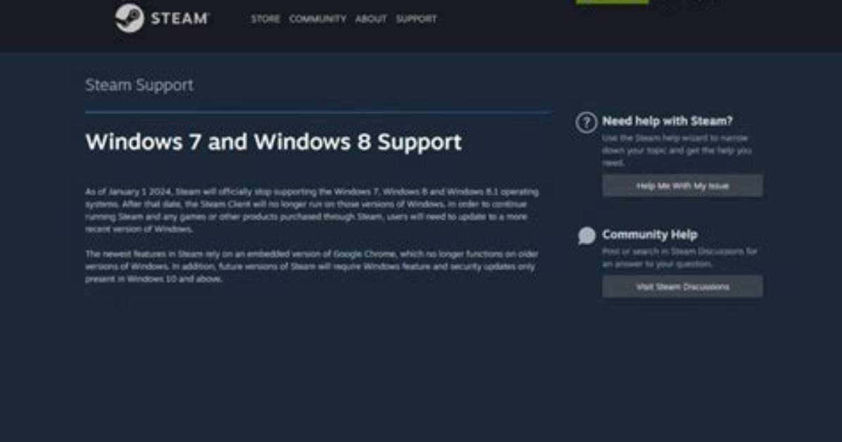 Will Steam Stop Supporting Windows 7?
