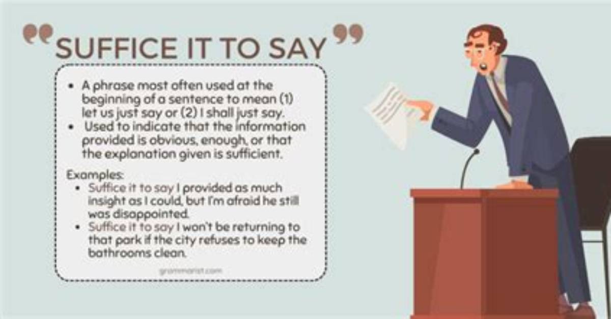 Will Suffice or Is Suffice?