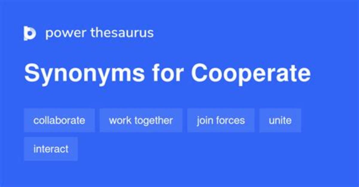Will to Cooperate Synonym?