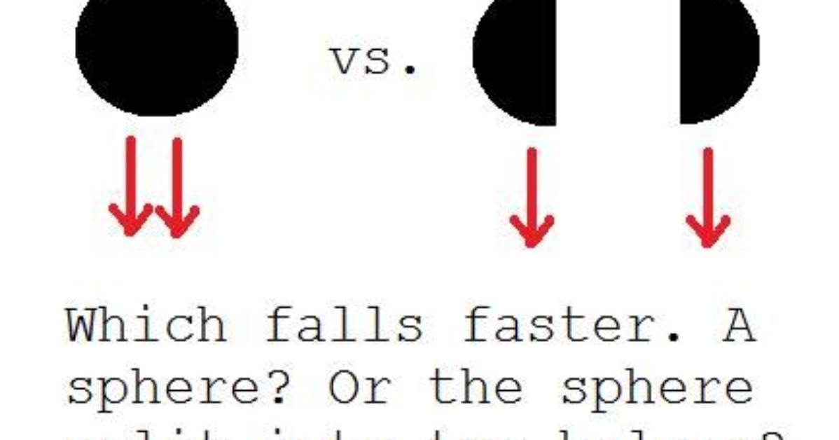 Will Two Objects Fall at the Same Time?