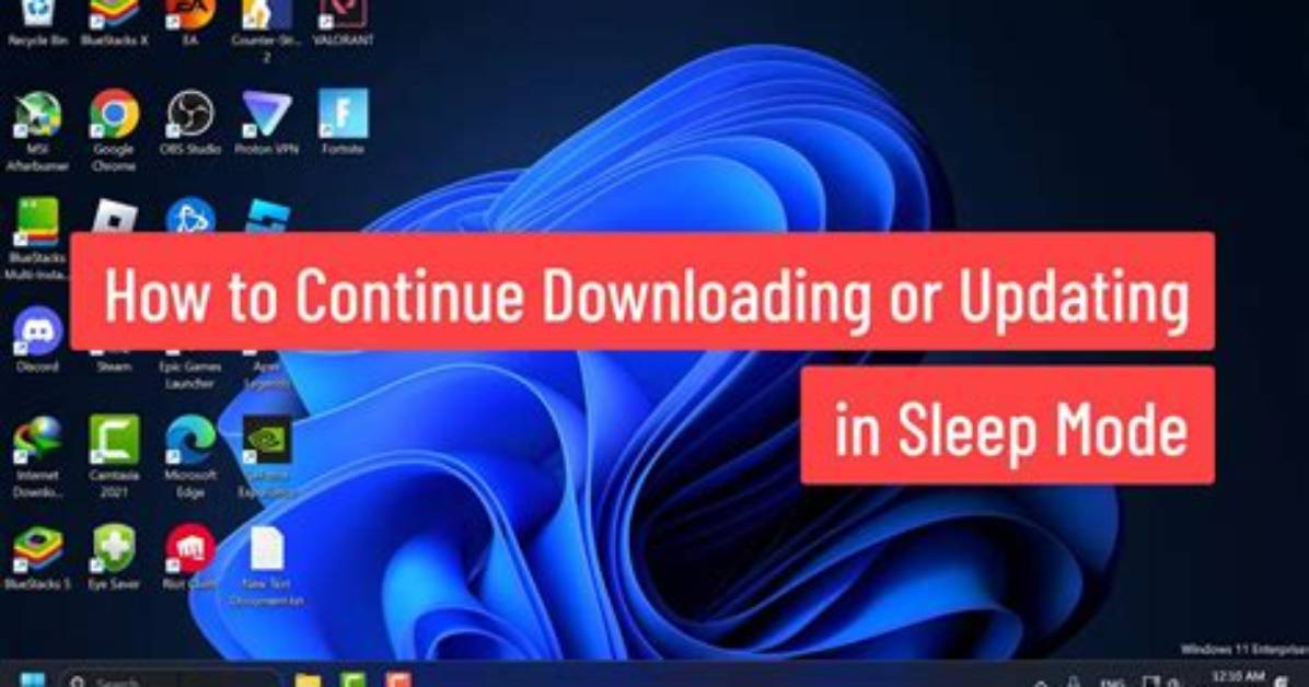 Will Updates Continue in Sleep Mode Windows 10?