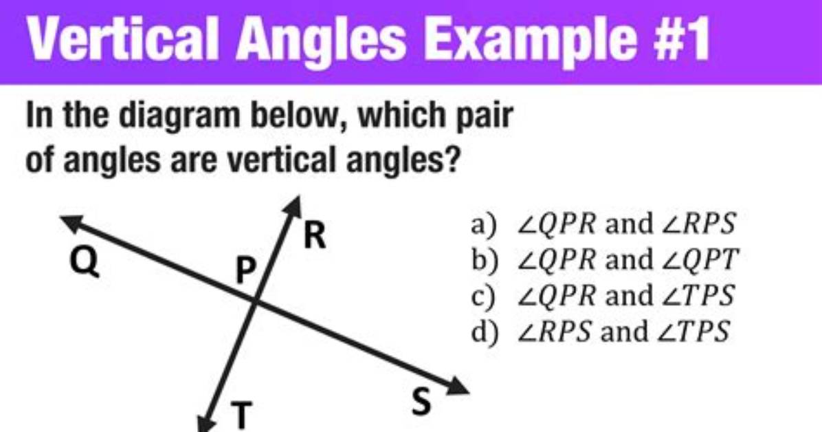 Will Vertical Angles Form a Linear Pair?