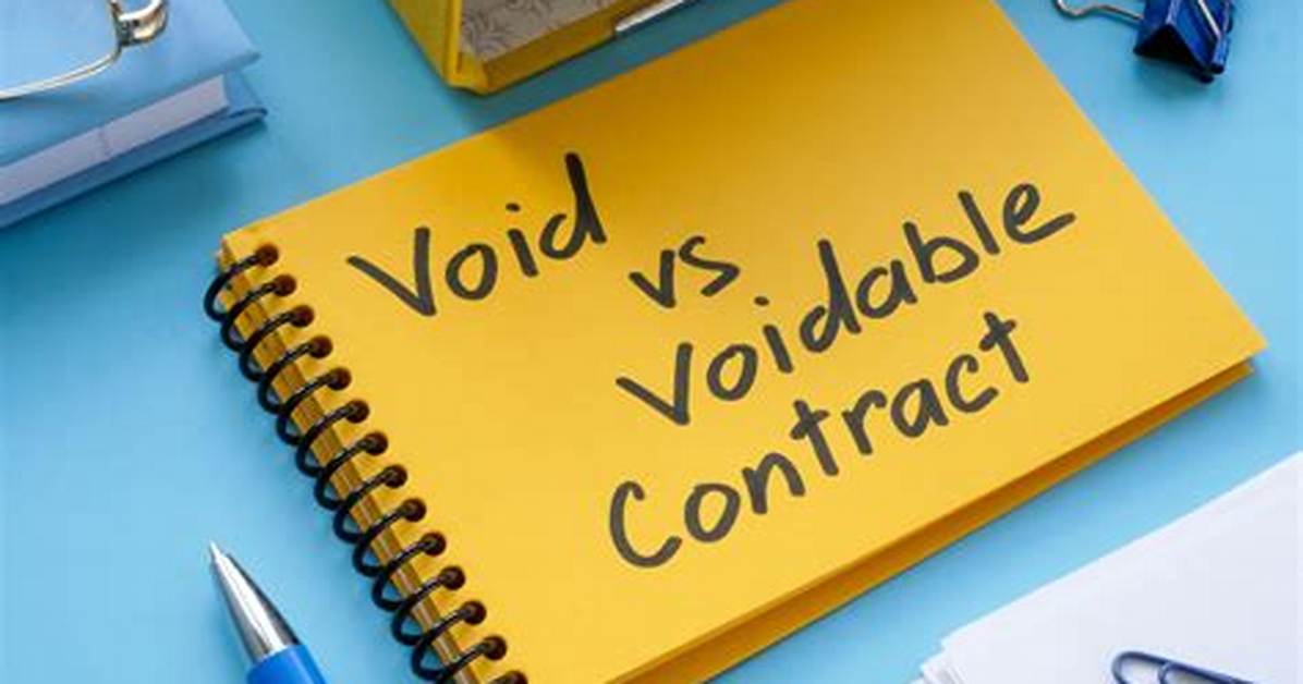 Will Void or Voidable?