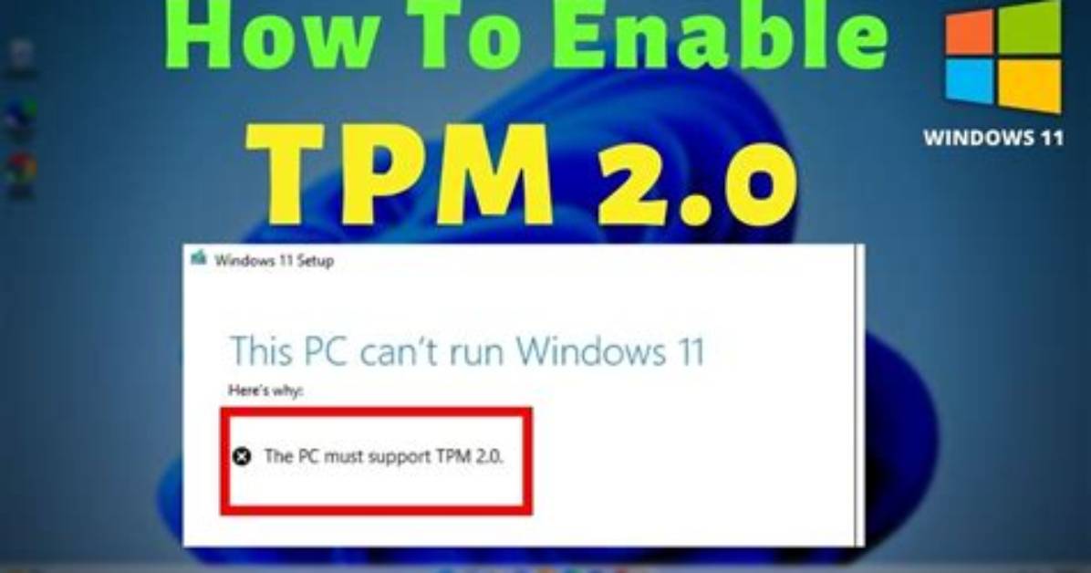 Will Windows 11 Work with Tpm 1.2?