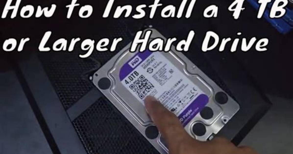 Will Windows 7 Recognize a 4Tb Hard Drive?
