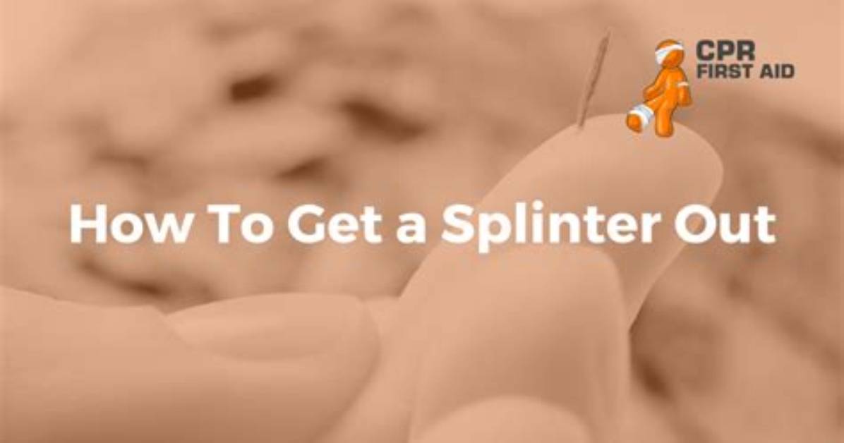 Will Your Body Force out a Splinter?