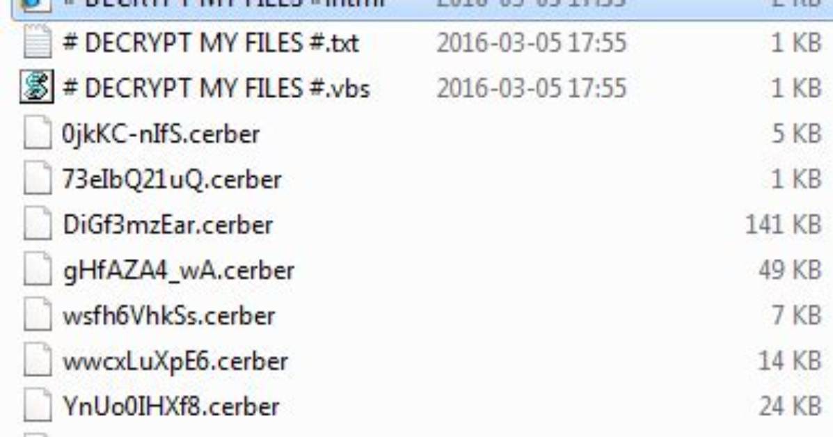 Win32/Filecoder. Cerber. K